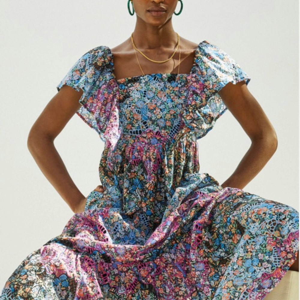 Anthropologie Clementina Maxi Dress Size XS